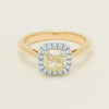 18ct Yellow Gold 1.52ct Fancy Cushion-Cut Diamond Nina Ring - Ring - Walker & Hall