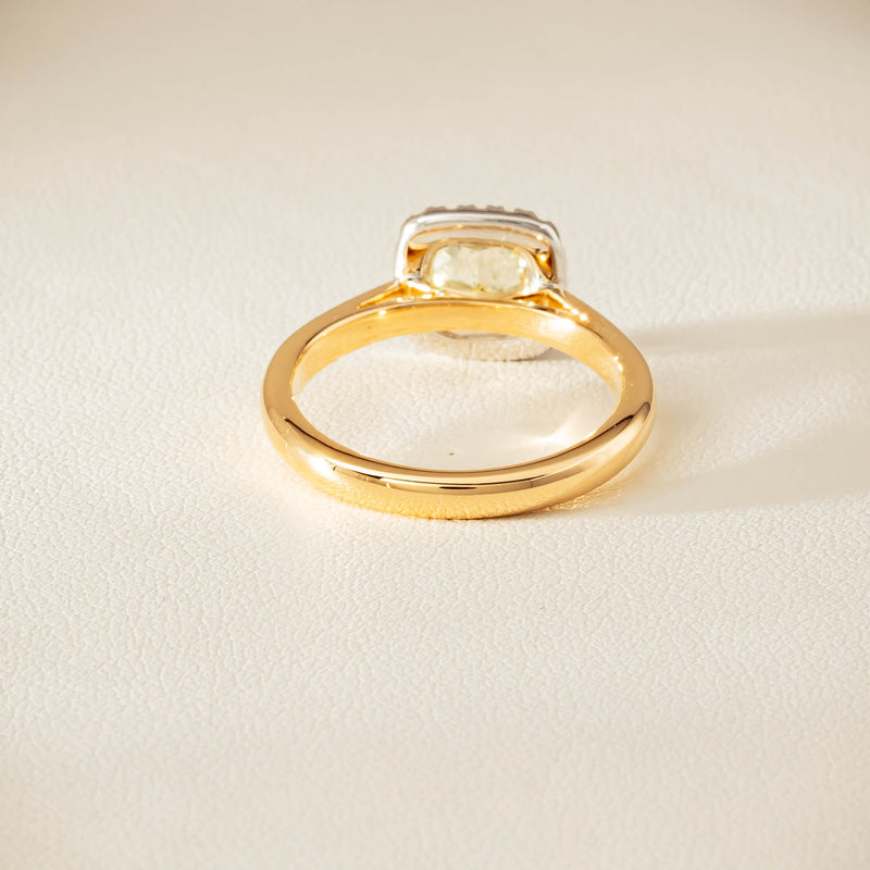 18ct Yellow Gold 1.52ct Fancy Cushion-Cut Diamond Nina Ring - Ring - Walker & Hall