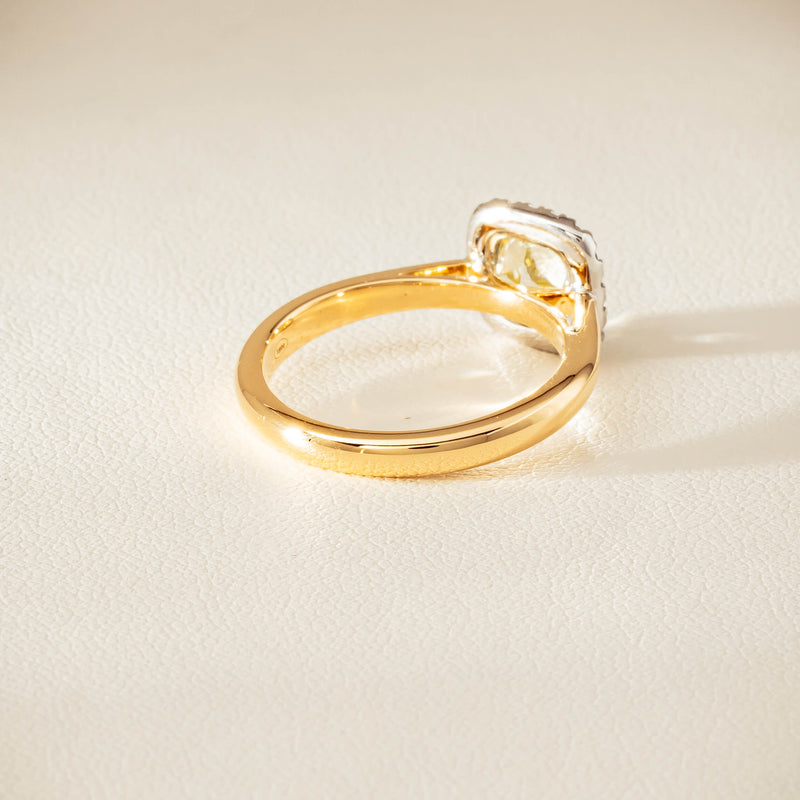 18ct Yellow Gold 1.52ct Fancy Cushion-Cut Diamond Nina Ring - Ring - Walker & Hall