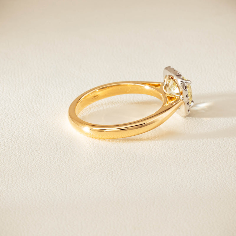 18ct Yellow Gold 1.52ct Fancy Cushion-Cut Diamond Nina Ring - Ring - Walker & Hall