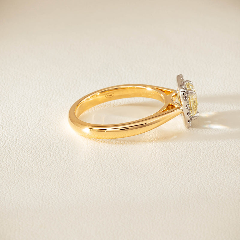 18ct Yellow Gold 1.52ct Fancy Cushion-Cut Diamond Nina Ring - Ring - Walker & Hall