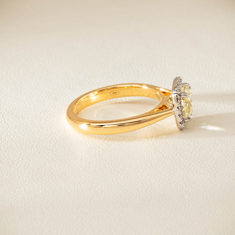 18ct Yellow Gold 1.52ct Fancy Cushion-Cut Diamond Nina Ring - Ring - Walker & Hall