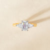 18ct Yellow & White Gold 1.55ct Emerald-Cut Diamond Ring - Ring - Walker & Hall