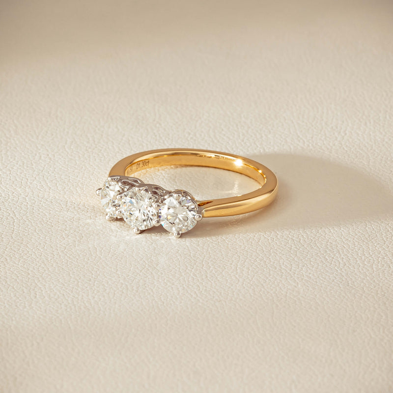18ct Yellow Gold 1.30ct Diamond Coronado Ring - Ring - Walker & Hall