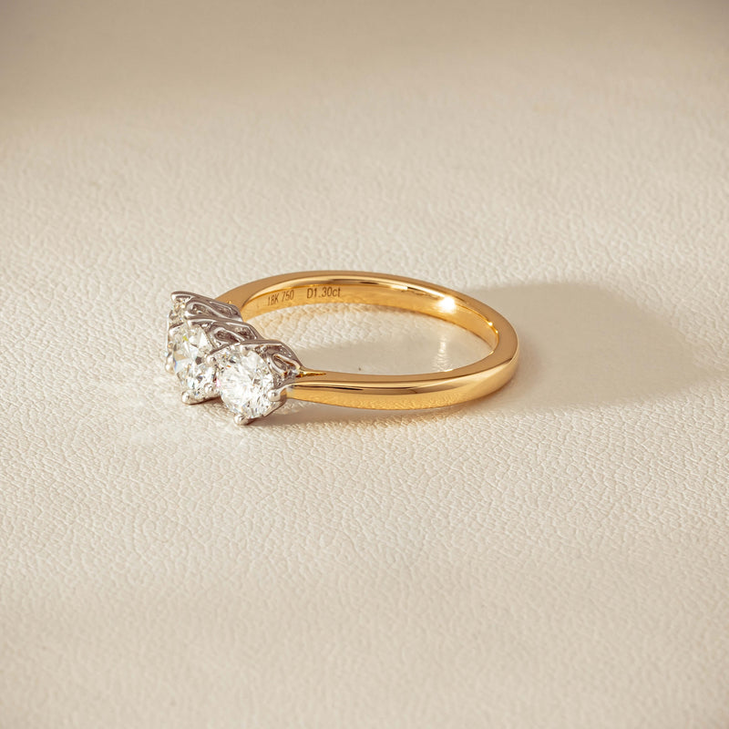 18ct Yellow Gold 1.30ct Diamond Coronado Ring - Ring - Walker & Hall