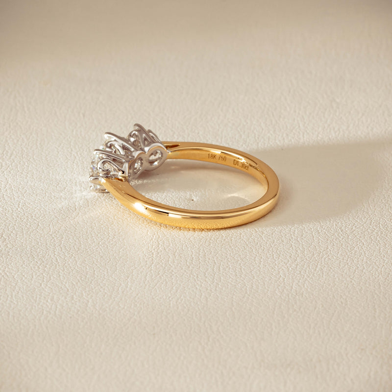 18ct Yellow Gold 1.30ct Diamond Coronado Ring - Ring - Walker & Hall