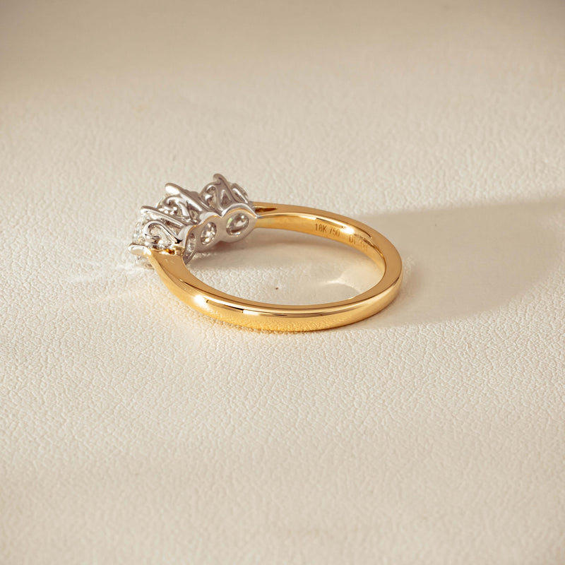 18ct Yellow Gold 1.30ct Diamond Coronado Ring - Ring - Walker & Hall