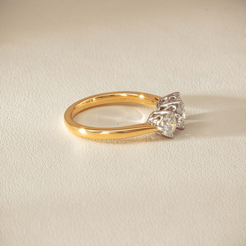 18ct Yellow Gold 1.30ct Diamond Coronado Ring - Ring - Walker & Hall