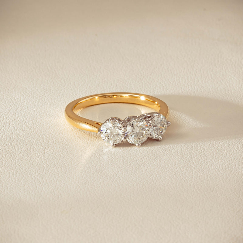 18ct Yellow Gold 1.30ct Diamond Coronado Ring - Ring - Walker & Hall
