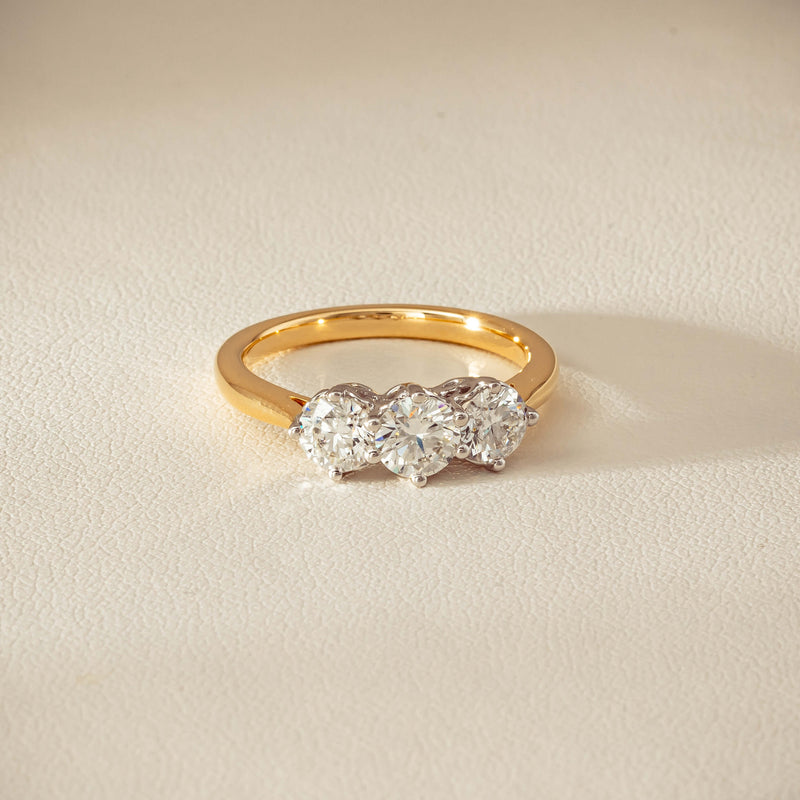 18ct Yellow Gold 1.30ct Diamond Coronado Ring - Ring - Walker & Hall