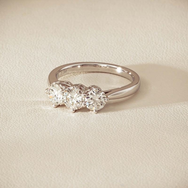 18ct White Gold 1.33ct Diamond Coronado Ring - Ring - Walker & Hall