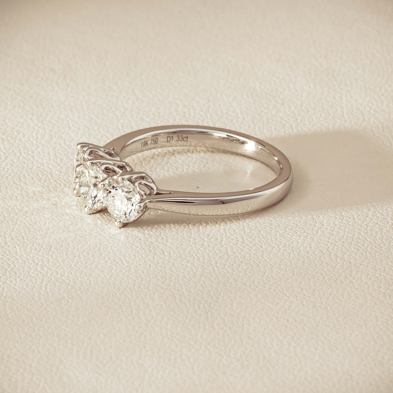 18ct White Gold 1.33ct Diamond Coronado Ring - Ring - Walker & Hall