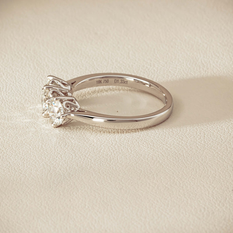 18ct White Gold 1.33ct Diamond Coronado Ring - Ring - Walker & Hall