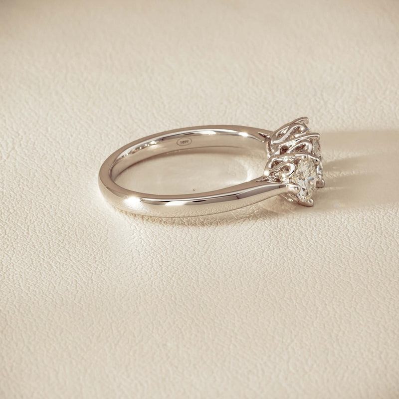 18ct White Gold 1.33ct Diamond Coronado Ring - Ring - Walker & Hall