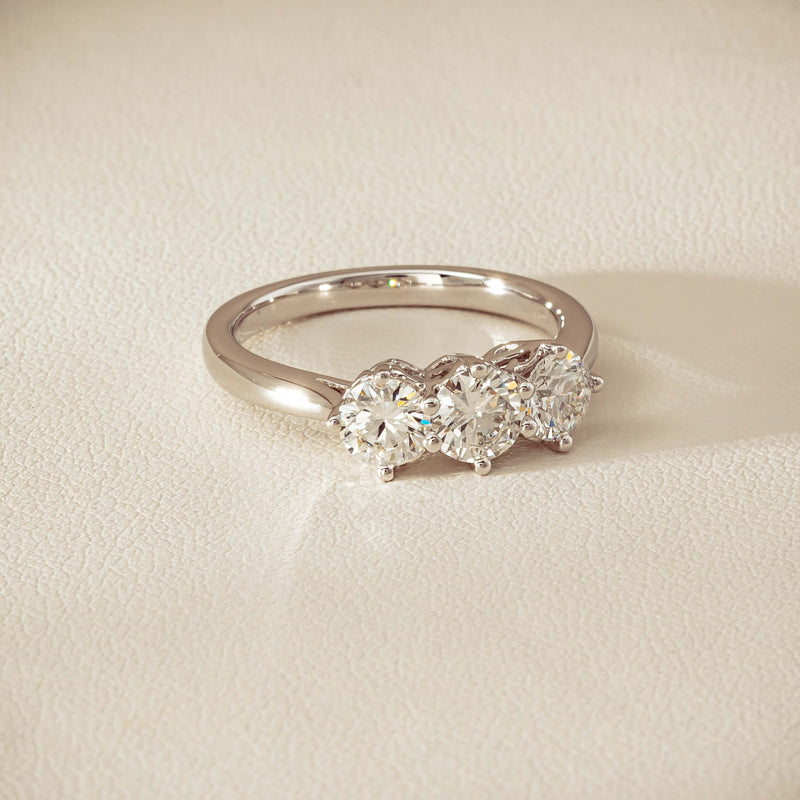 18ct White Gold 1.33ct Diamond Coronado Ring - Ring - Walker & Hall
