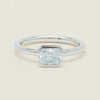 18ct White Gold .77ct Radiant-Cut Diamond Elle Ring - Ring - Walker & Hall