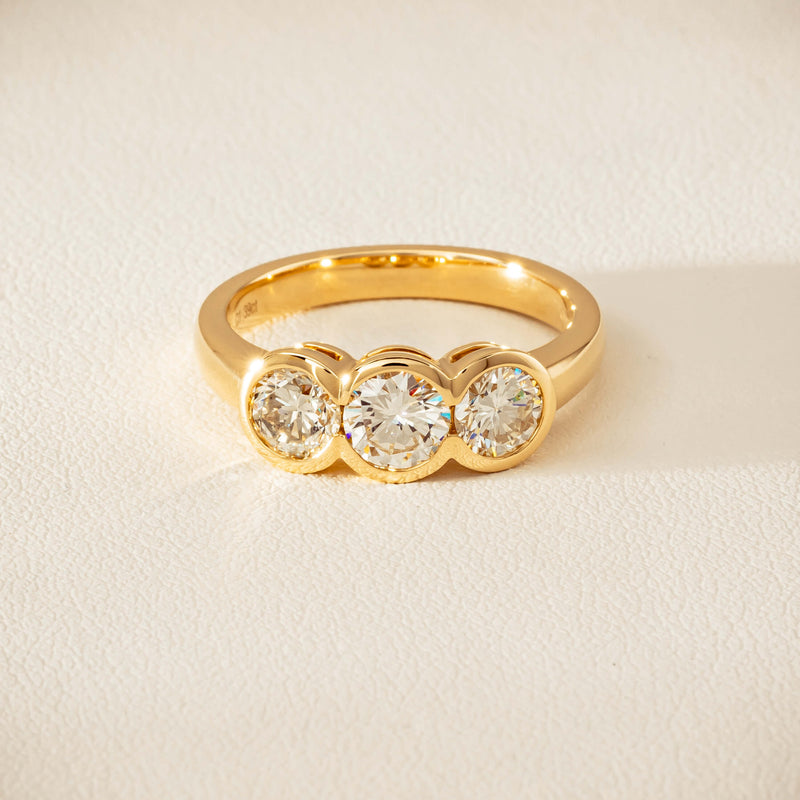 18ct Yellow Gold 1.39ct Reclaimed Diamond Natalia Ring