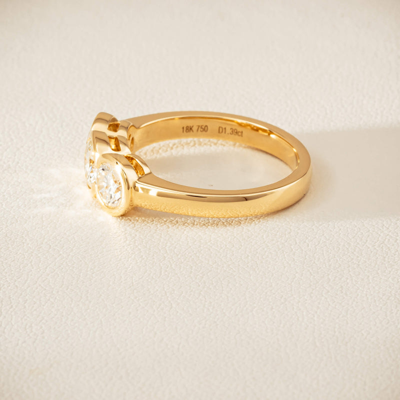 18ct Yellow Gold 1.39ct Reclaimed Diamond Natalia Ring