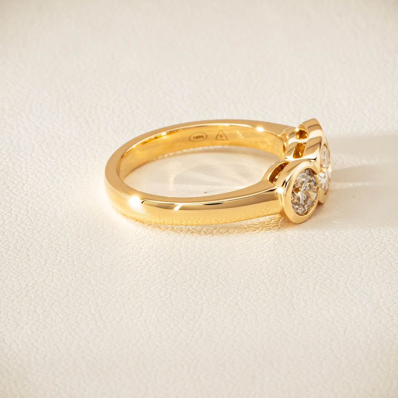 18ct Yellow Gold 1.39ct Reclaimed Diamond Natalia Ring