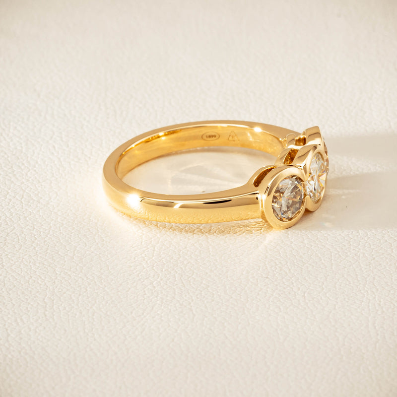 18ct Yellow Gold 1.39ct Reclaimed Diamond Natalia Ring