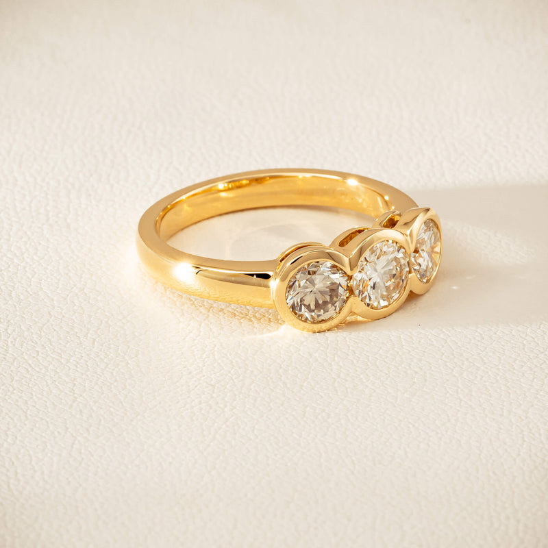 18ct Yellow Gold 1.39ct Reclaimed Diamond Natalia Ring