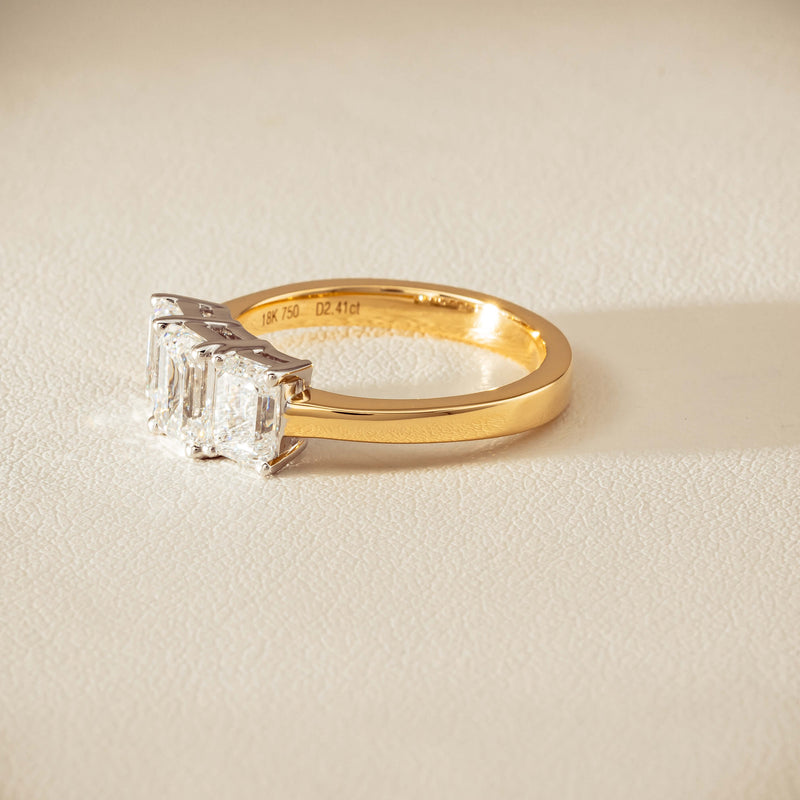 18ct Yellow & White Gold 2.41ct Diamond Odyssey Ring - Ring - Walker & Hall