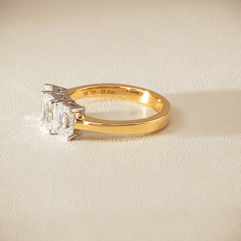 18ct Yellow & White Gold 2.41ct Diamond Odyssey Ring - Ring - Walker & Hall