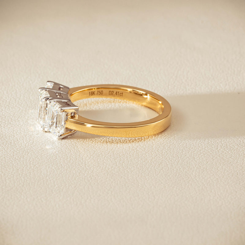 18ct Yellow & White Gold 2.41ct Diamond Odyssey Ring - Ring - Walker & Hall