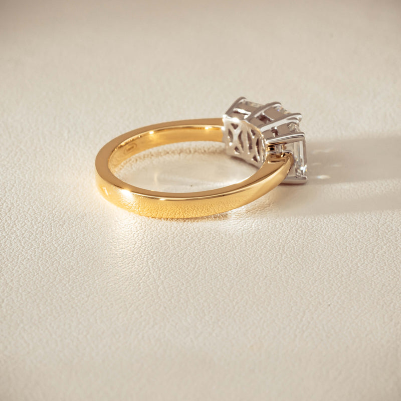 18ct Yellow & White Gold 2.41ct Diamond Odyssey Ring - Ring - Walker & Hall