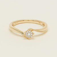 14ct Yellow Gold Diamond Tango Ring - Ring - Walker & Hall