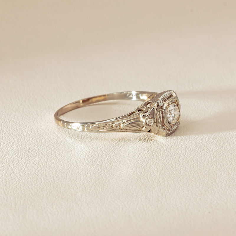 Deja Vu 18ct White Gold .35ct Diamond Ring - Ring - Walker & Hall