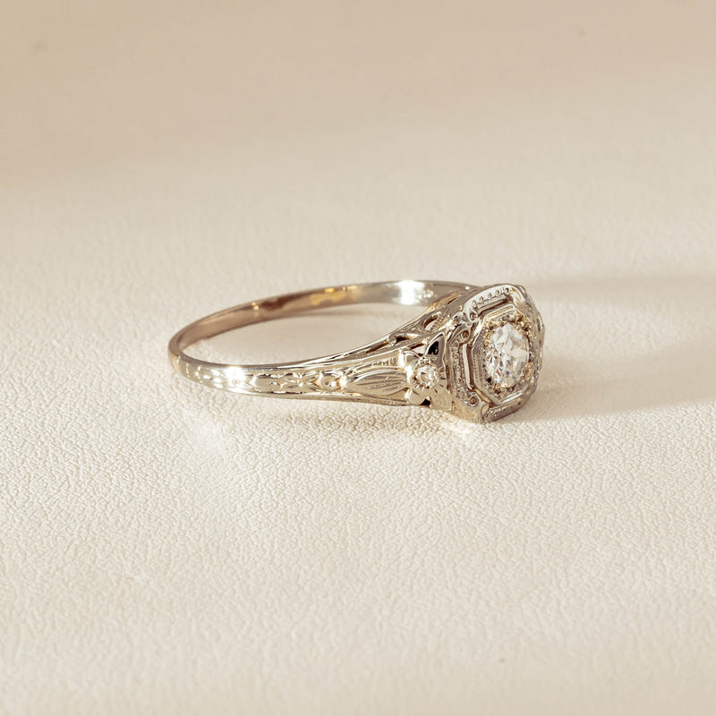 Deja Vu 18ct White Gold .35ct Diamond Ring - Ring - Walker & Hall
