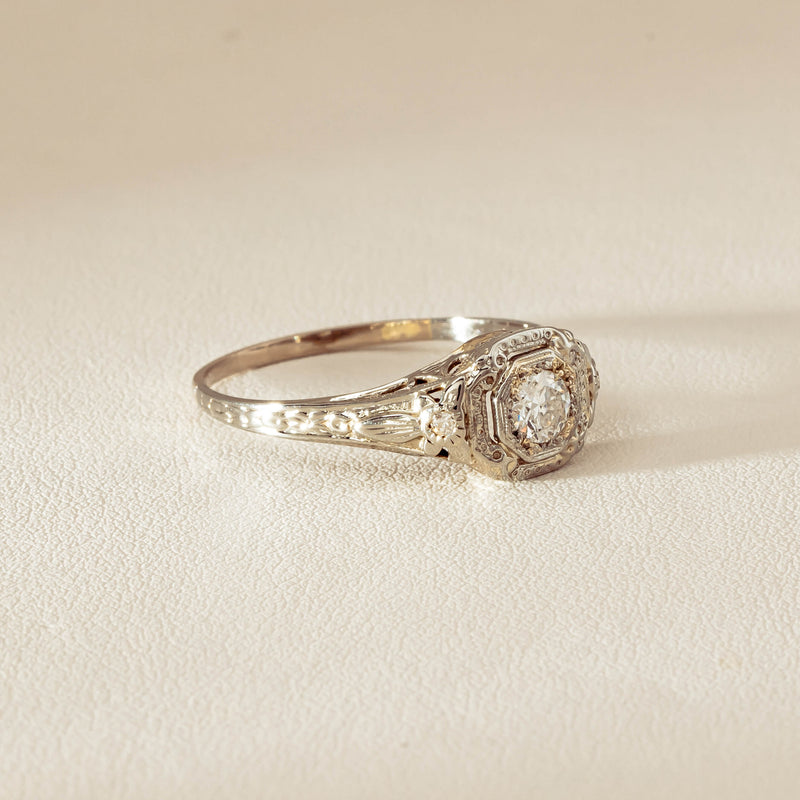 Deja Vu 18ct White Gold .35ct Diamond Ring - Ring - Walker & Hall