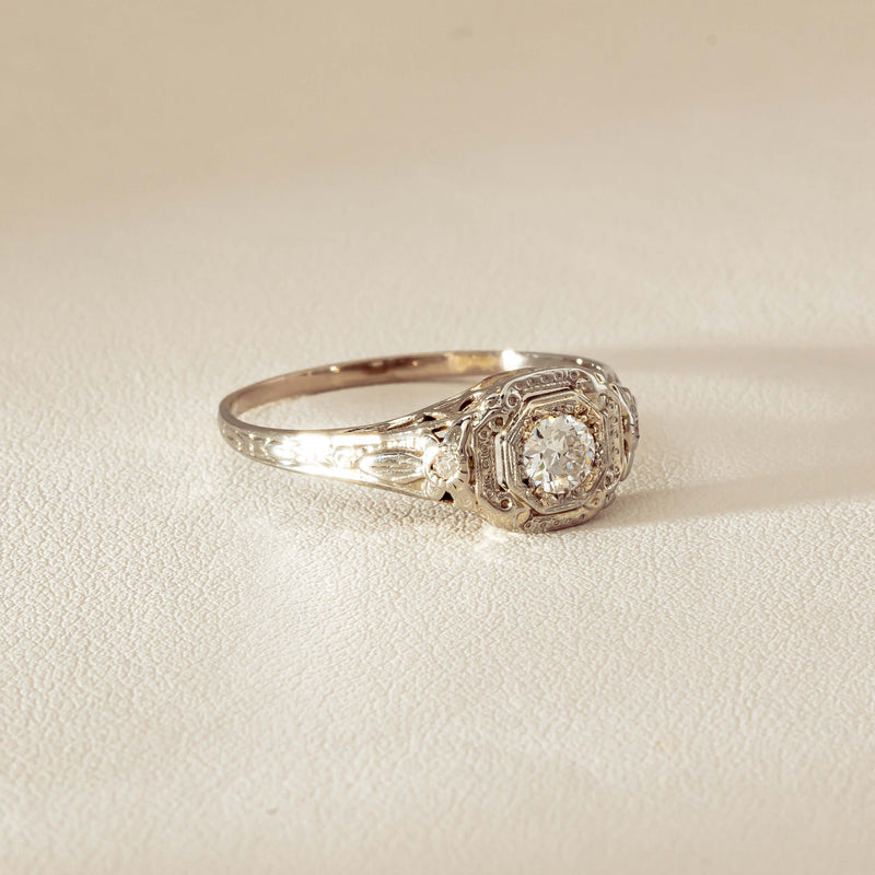 Deja Vu 18ct White Gold .35ct Diamond Ring - Ring - Walker & Hall