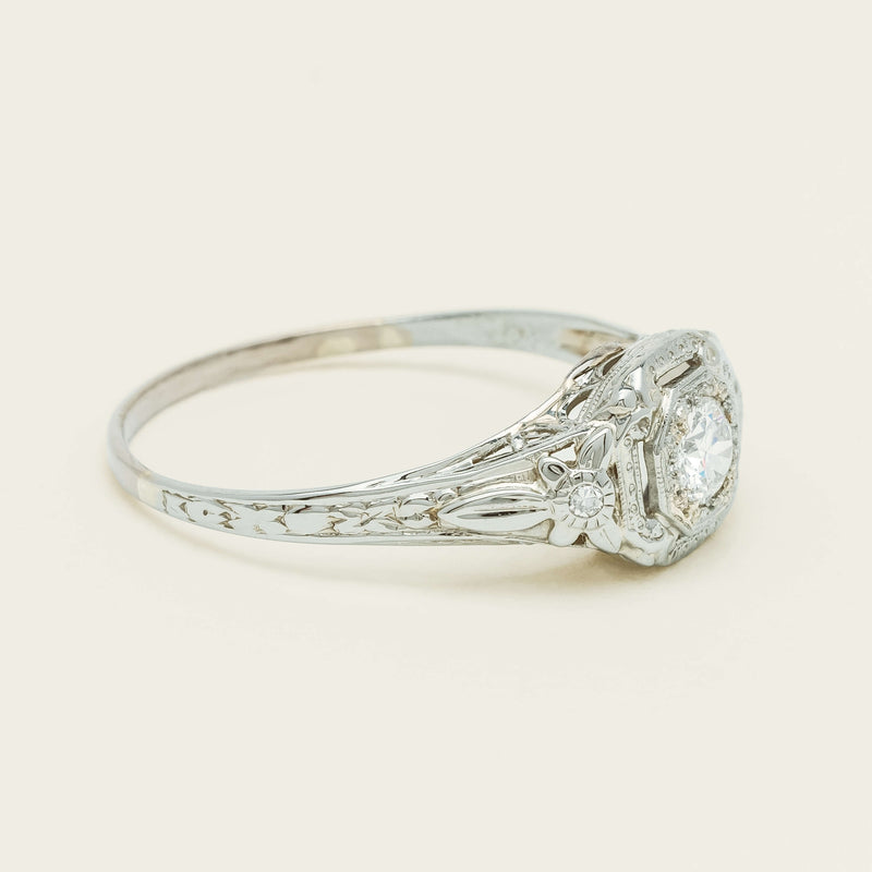 Deja Vu 18ct White Gold .35ct Diamond Ring - Ring - Walker & Hall