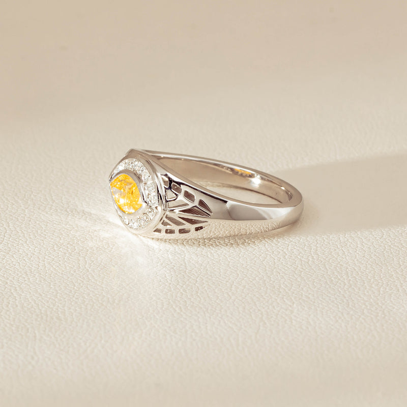 Deja Vu 18ct White Gold .65ct Yellow Diamond Ring - Ring - Walker & Hall
