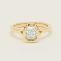 18ct Yellow Gold 1.00ct Cushion Cut Diamond Natalia Ring