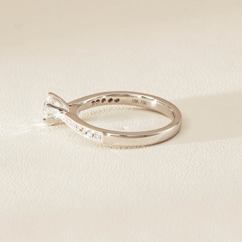 18ct White Gold .53ct Diamond Zenith Ring - Ring - Walker & Hall
