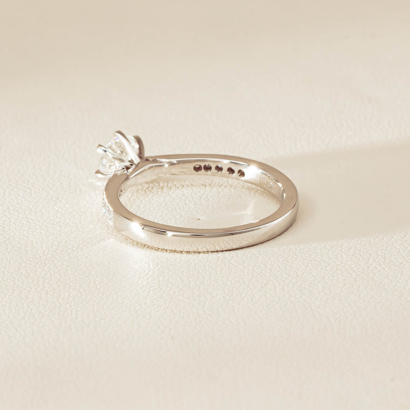 18ct White Gold .53ct Diamond Zenith Ring - Ring - Walker & Hall