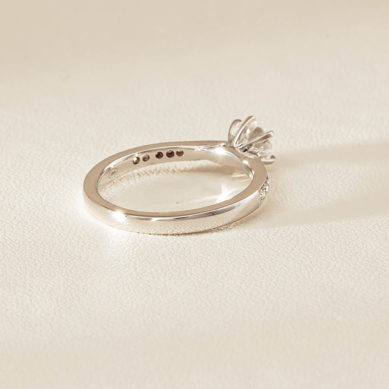 18ct White Gold .53ct Diamond Zenith Ring - Ring - Walker & Hall