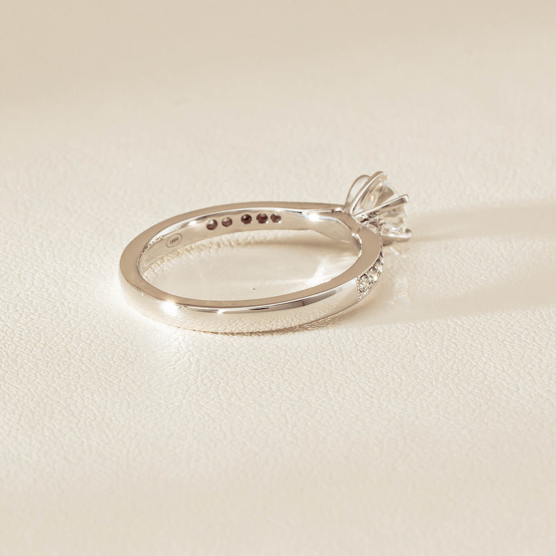 18ct White Gold .53ct Diamond Zenith Ring - Ring - Walker & Hall