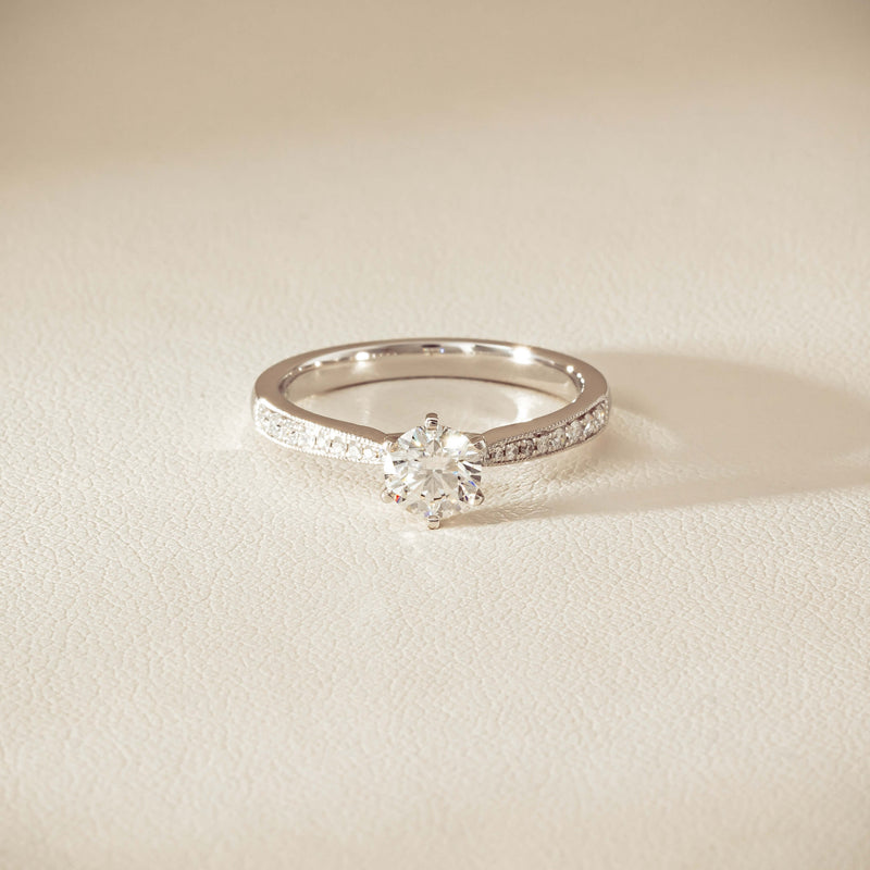 18ct White Gold .50ct Diamond Zenith Ring