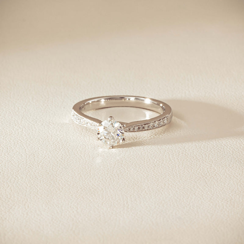 18ct White Gold .50ct Diamond Zenith Ring