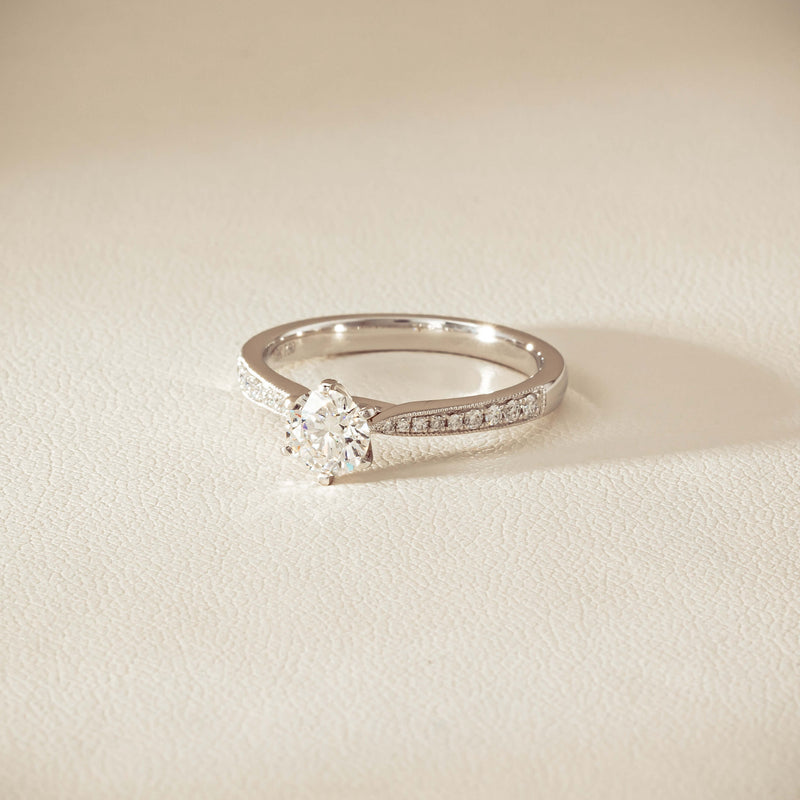 18ct White Gold .50ct Diamond Zenith Ring