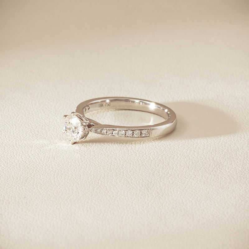 18ct White Gold .50ct Diamond Zenith Ring