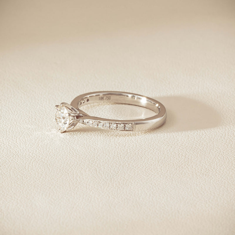 18ct White Gold .50ct Diamond Zenith Ring