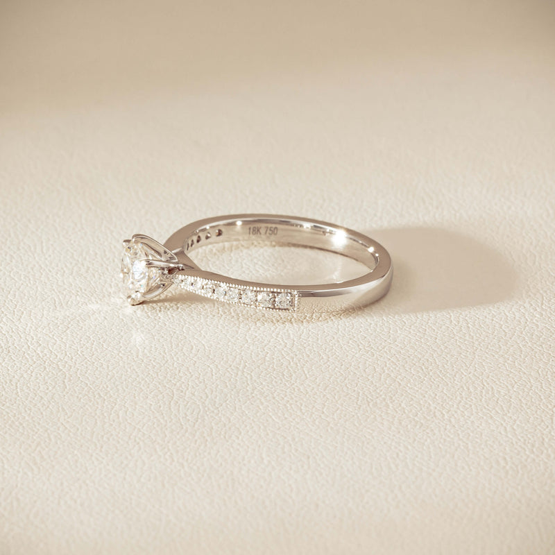 18ct White Gold .50ct Diamond Zenith Ring
