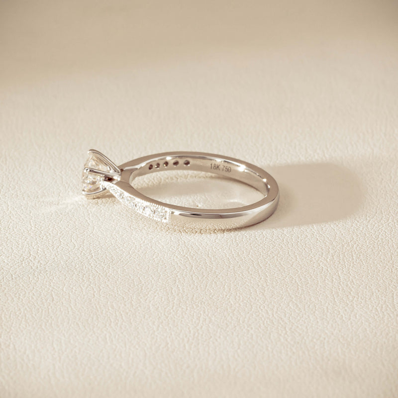18ct White Gold .50ct Diamond Zenith Ring