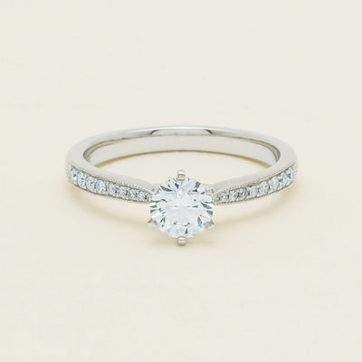 18ct White Gold .50ct Diamond Zenith Ring