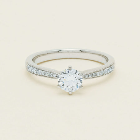 18ct White Gold .50ct Diamond Zenith Ring
